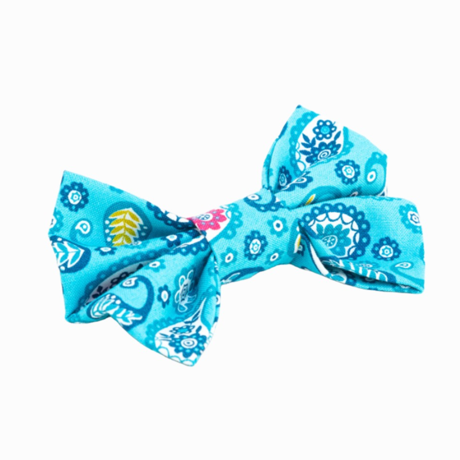 Pitter Patter Paisley Dog Bow