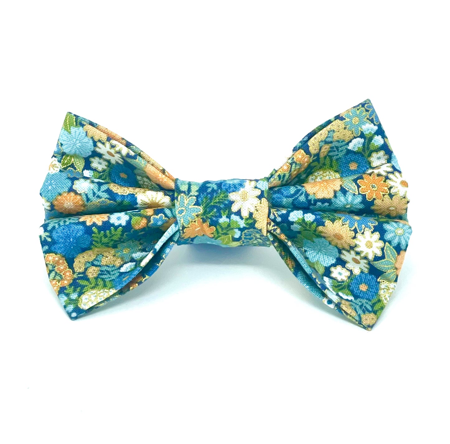 Amelia Blue Dog Bow