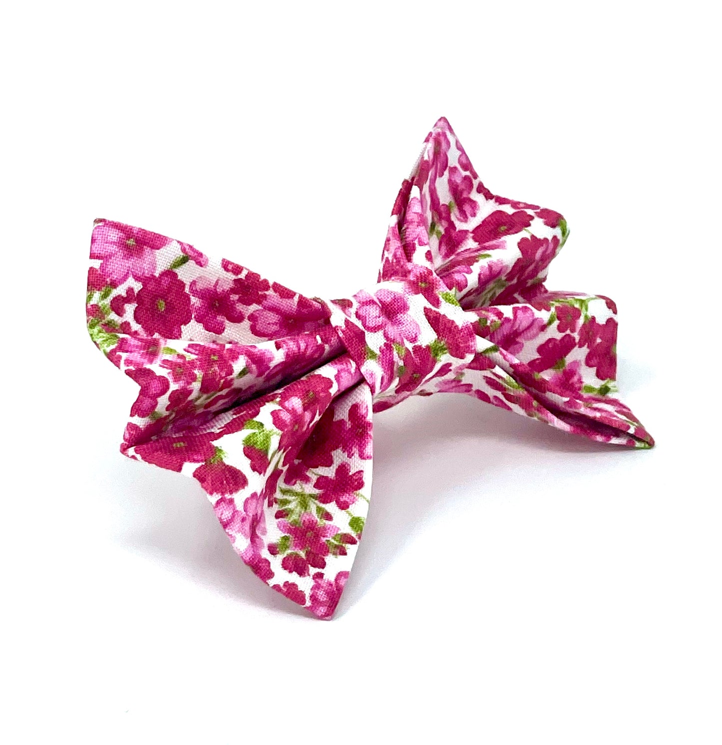 Fleur Pink Dog Bow