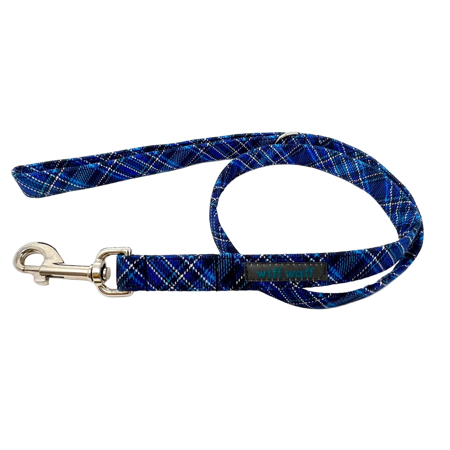 Blue Tartan Dog Lead