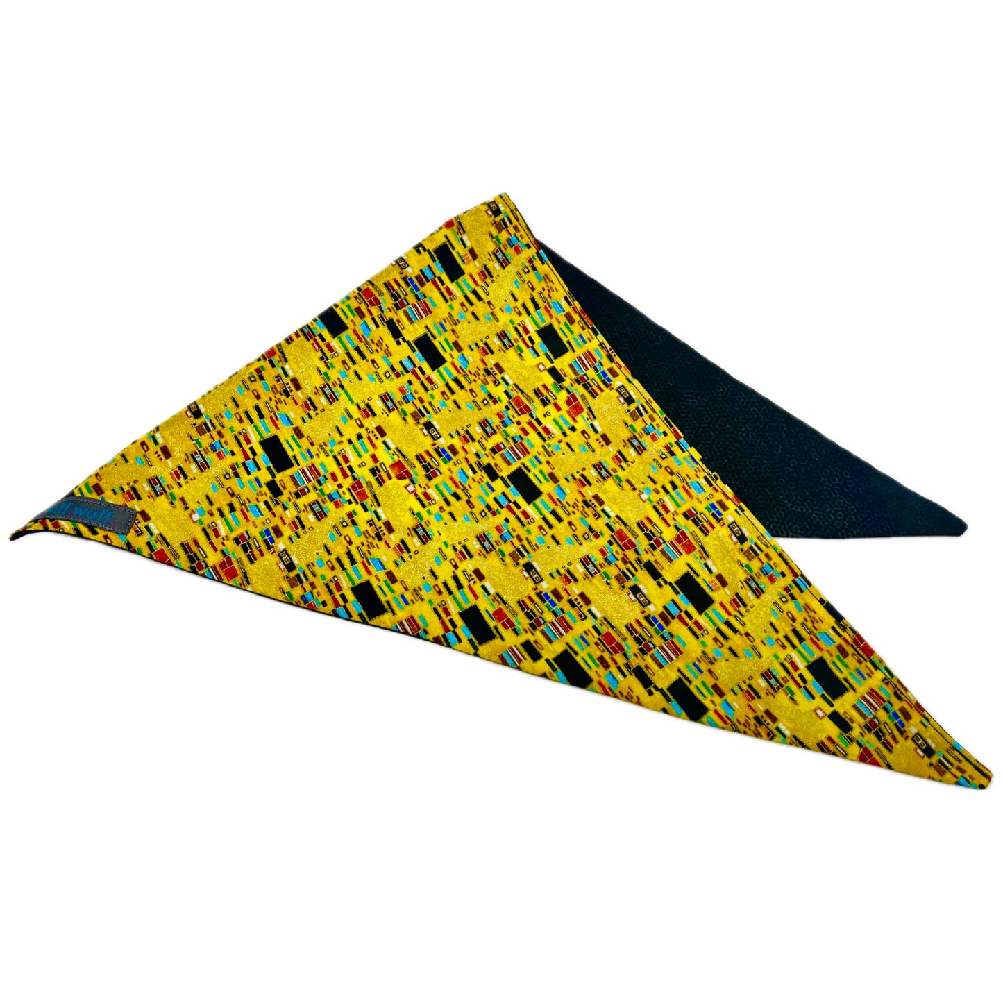 Klimt Yellow Dog Tie-on Bandana
