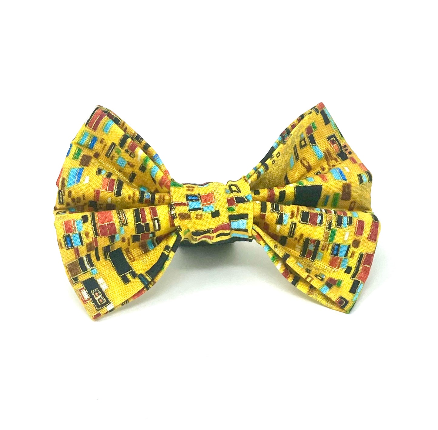 Klimt Yellow Dog Bow