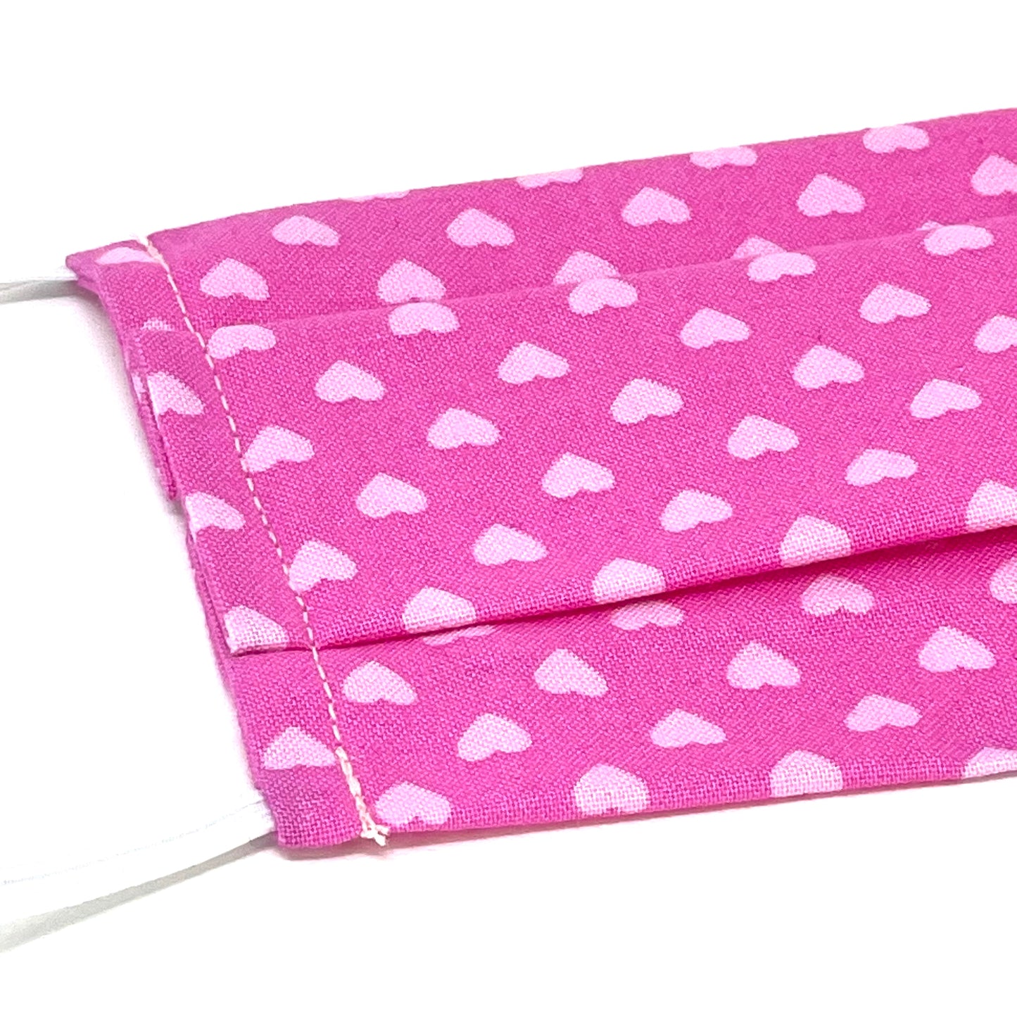Candy Hearts Pleated Face Mask