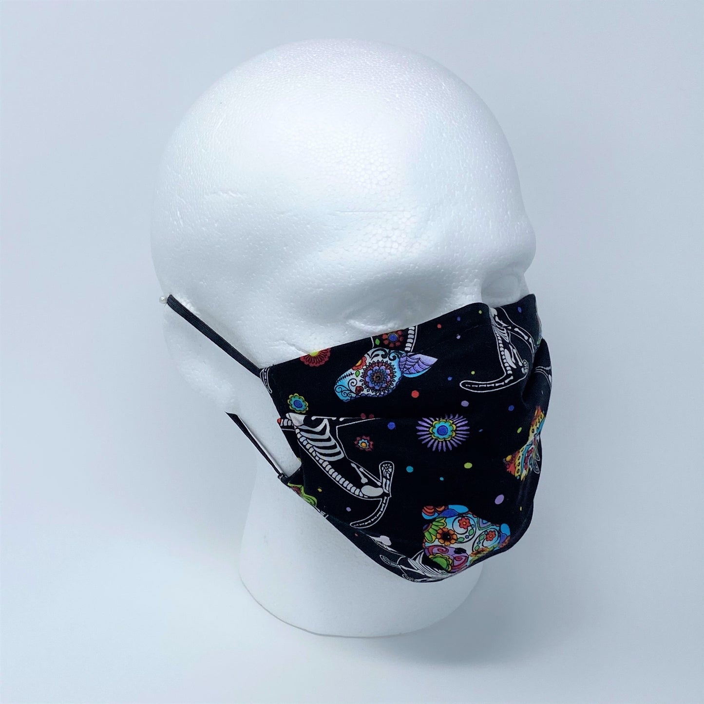 Day of the Dead Dogs Pleated Face Mask