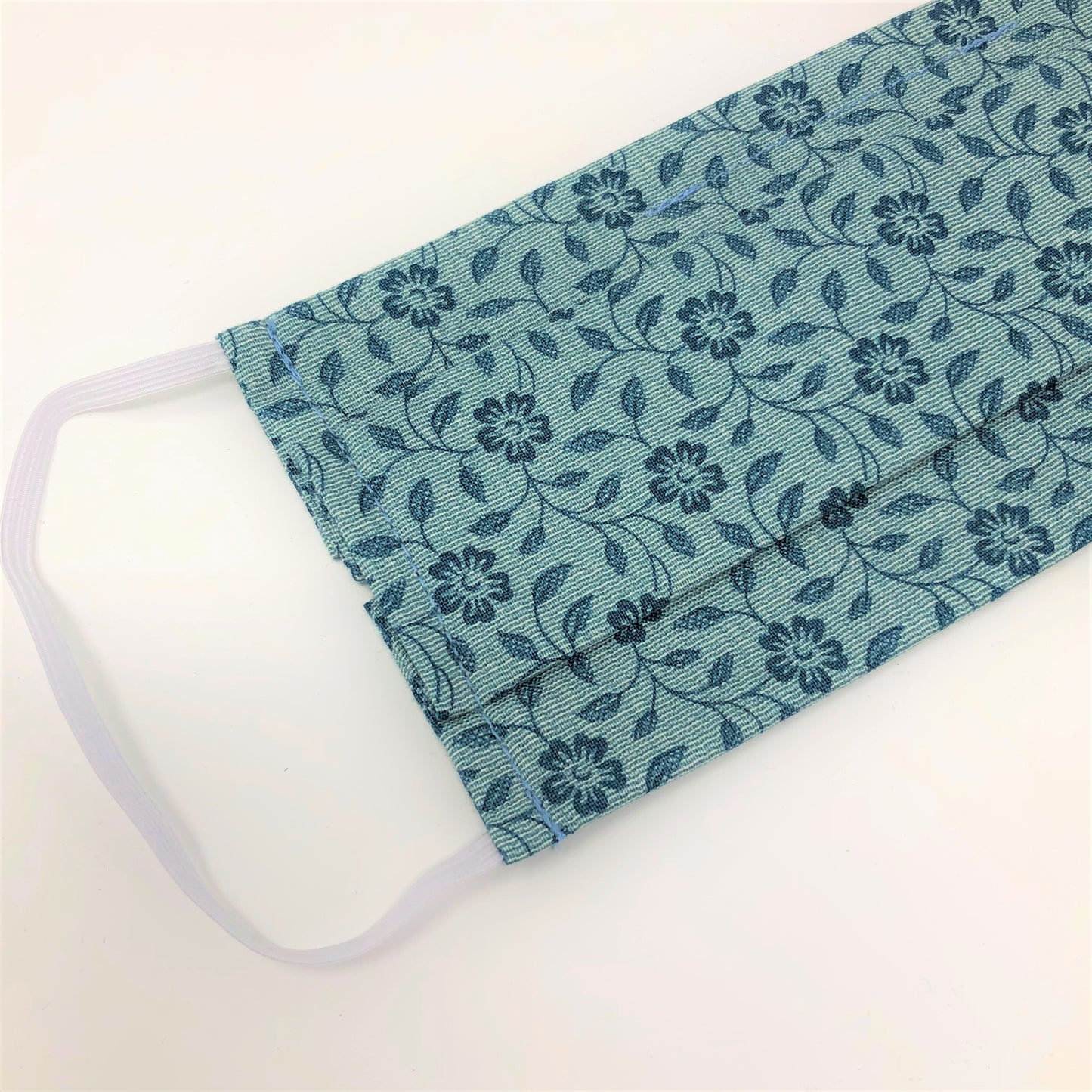Denim Delight Pleated Face Mask