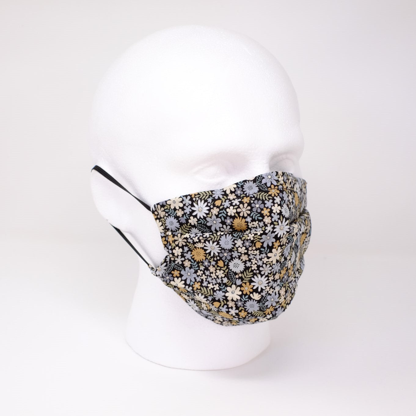 Festival Blues Pleated Face Mask