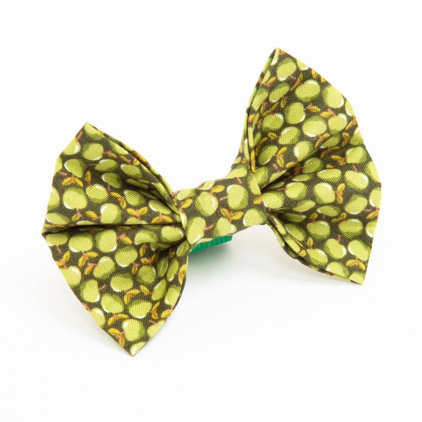 Apples Dog Bow Green