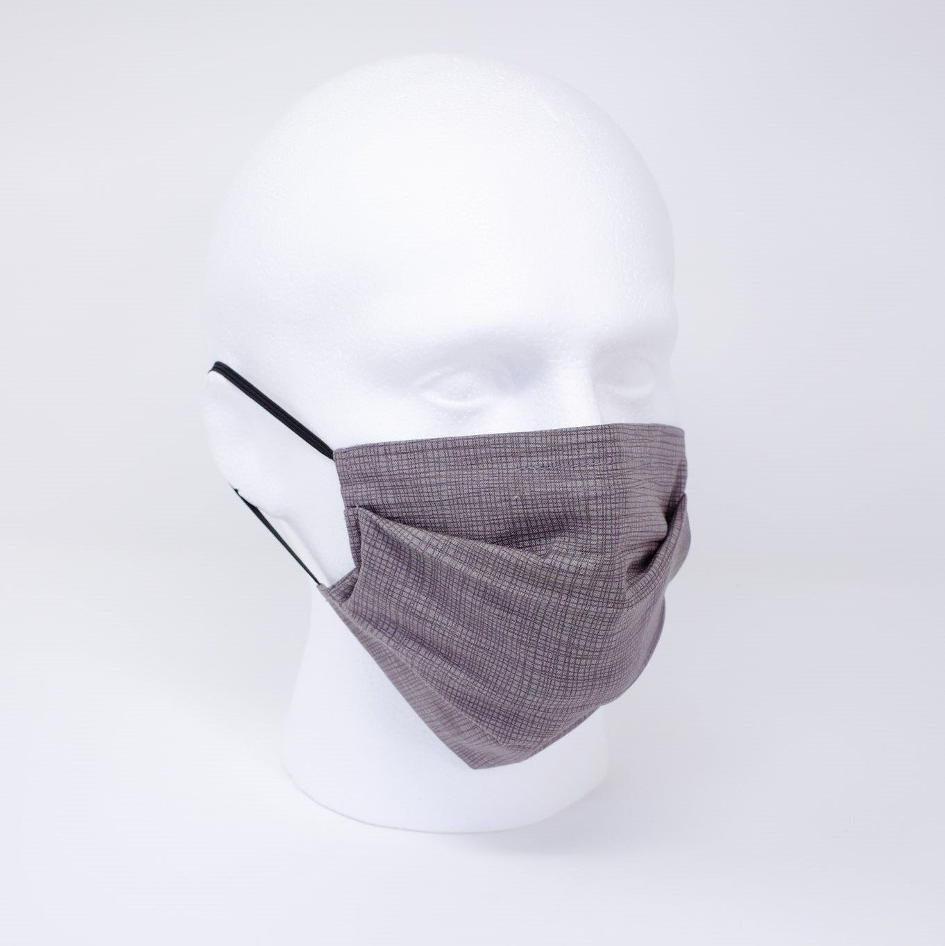 Sketch Charcoal Grey Pleated Face Mask
