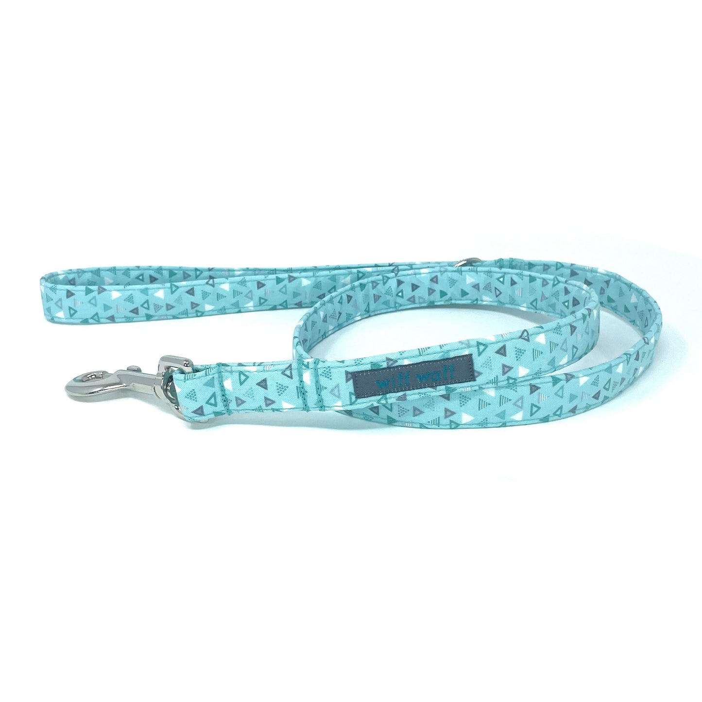 Triangles Light Blue Dog Lead