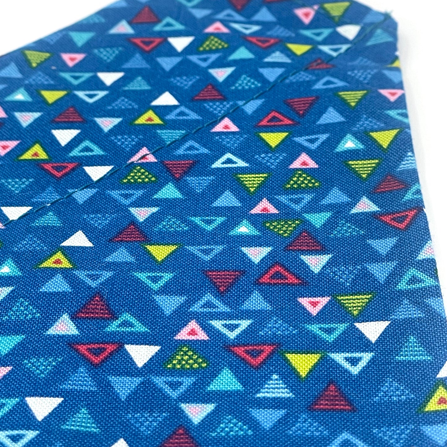 Triangles Dark Blue Dog Bandana