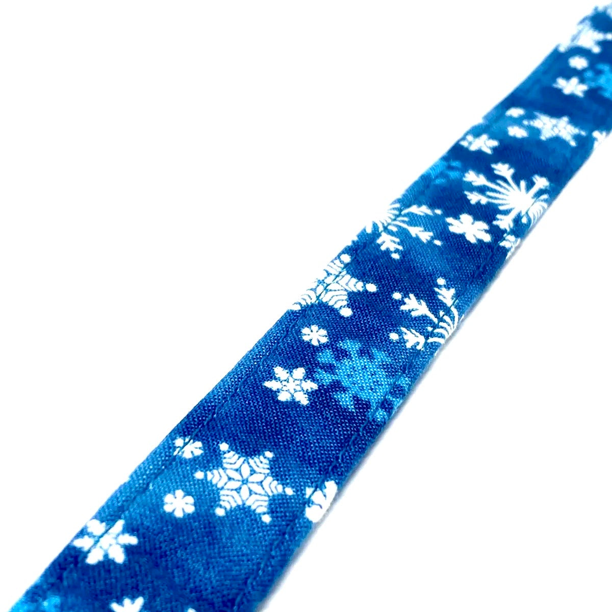 Let It Snow Blue Dog Collar