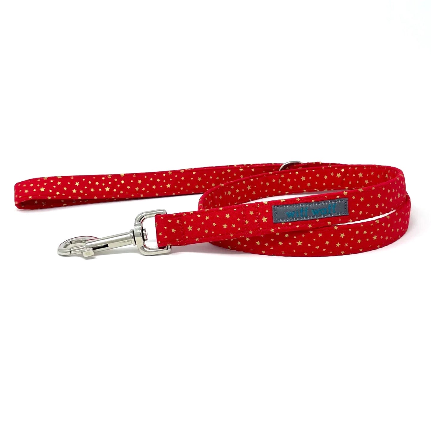Festive Red Stars Dog Lead