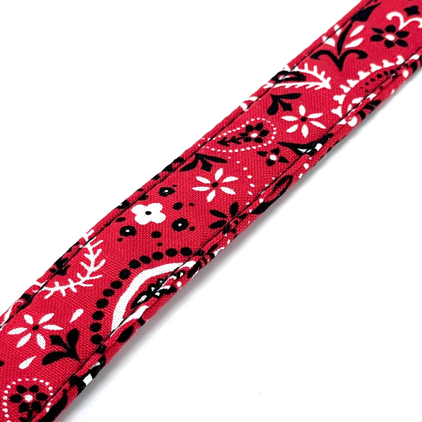 Red Paisley Dog Collar