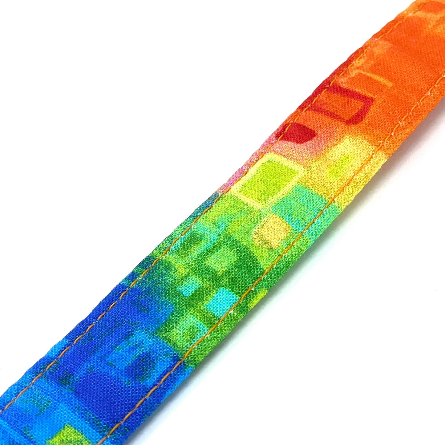 Rainbow Tile Dog Lead - Pinks & Purples