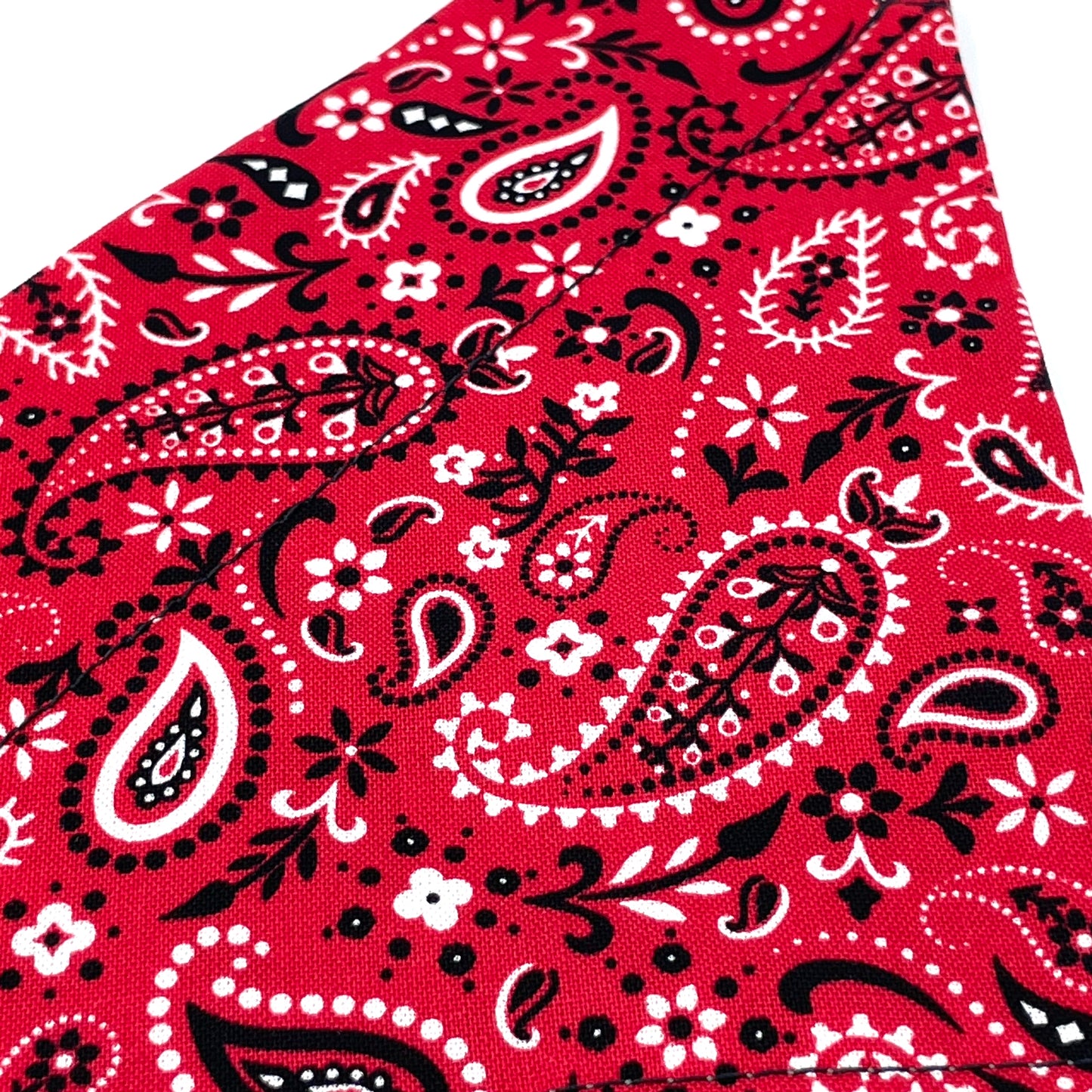 Red Paisley Dog Bandana