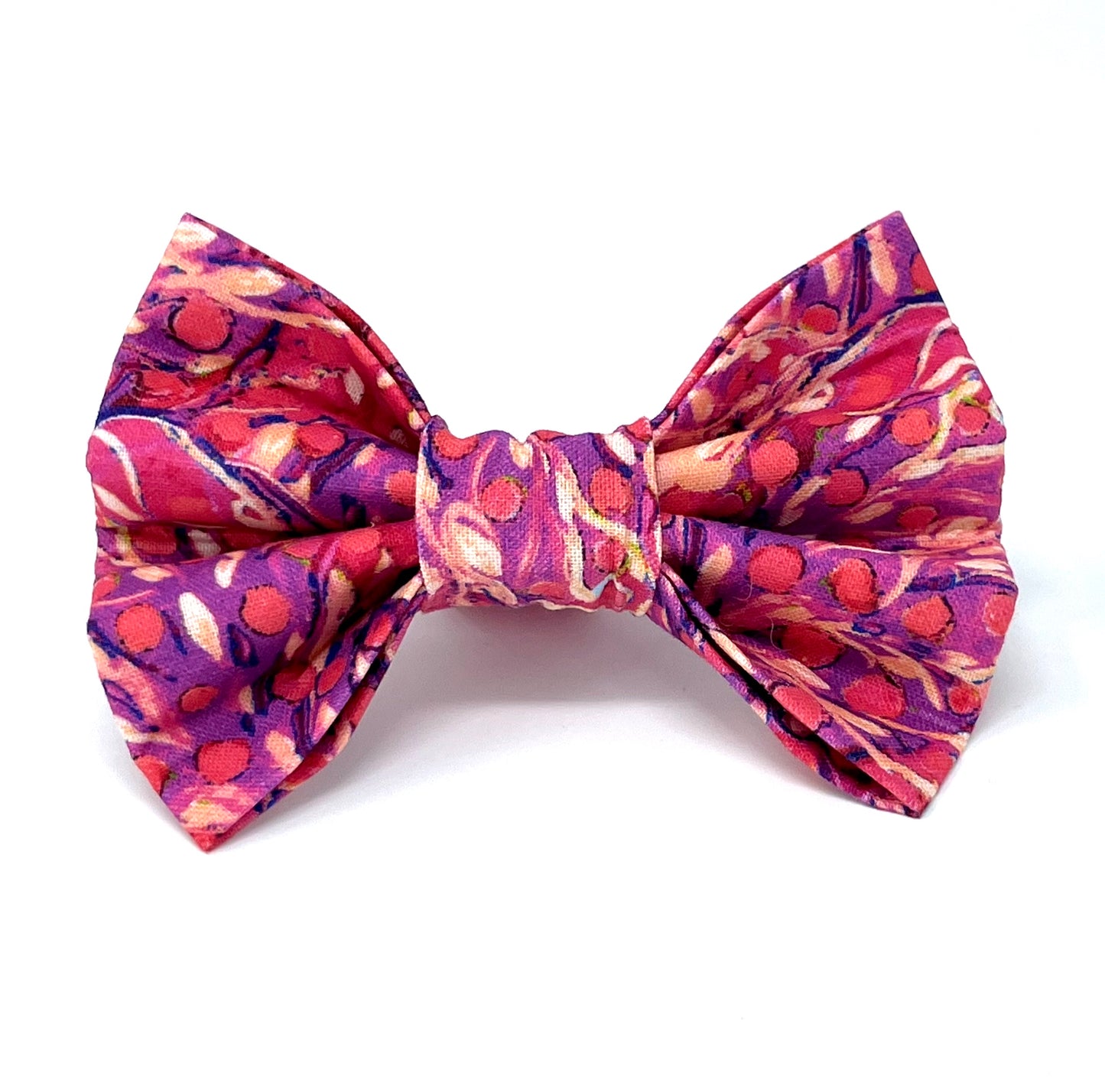 Van Gogh Dog Bow - Pink