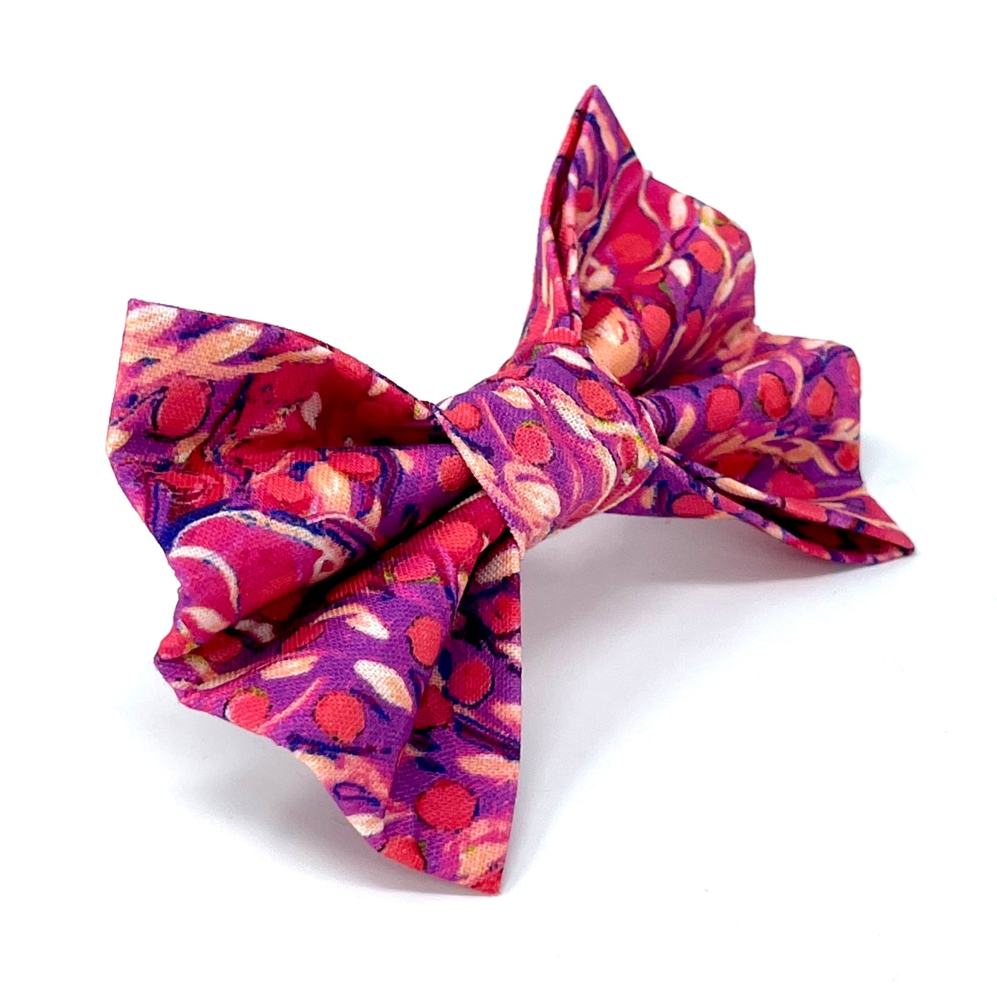 Van Gogh Dog Bow - Pink