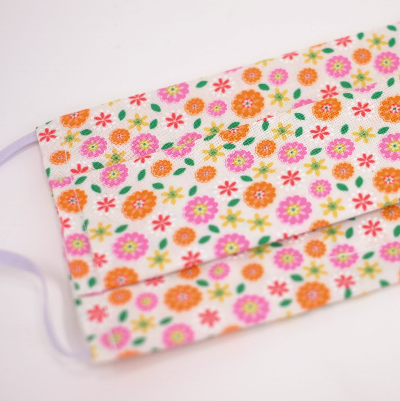 Posy Pleated Face Mask
