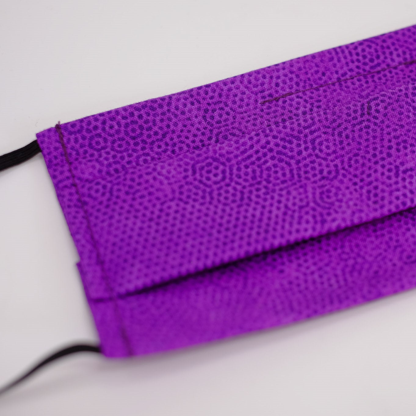 Hex Dark Purple Pleated Face Mask