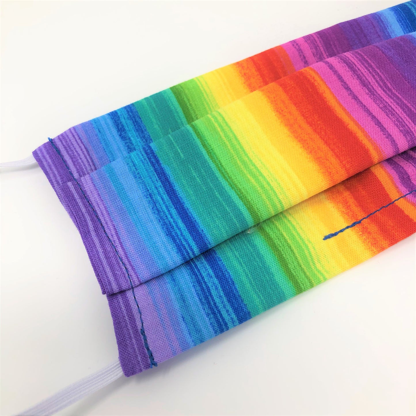 Rainbow Pleated Face Mask