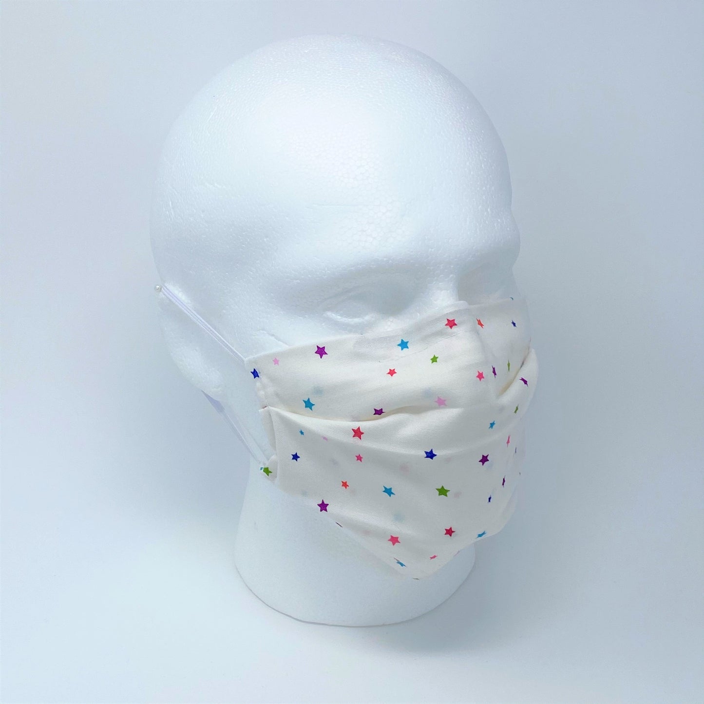 Rainbow Stars Pleated Face Mask