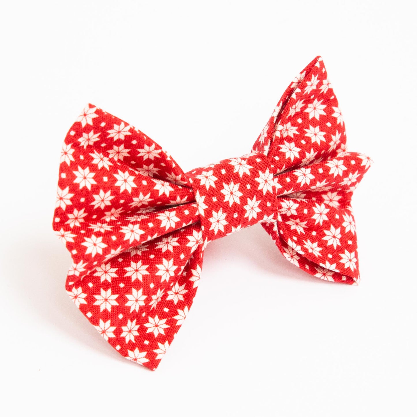 Scandi Winter Red Dog Bow