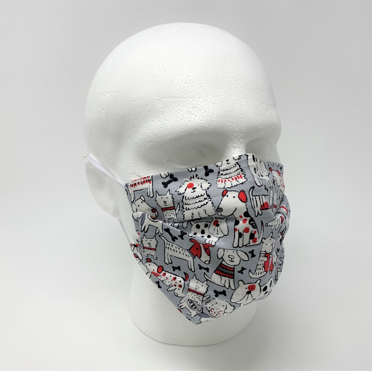 Red Rover Pleated Face Mask