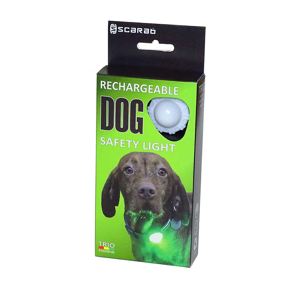 Scarab Trio - Rechargeable Dog Safety Light