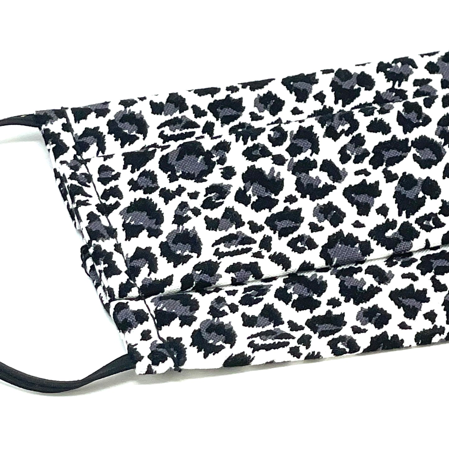 Snow Leopard Pleated Face Mask
