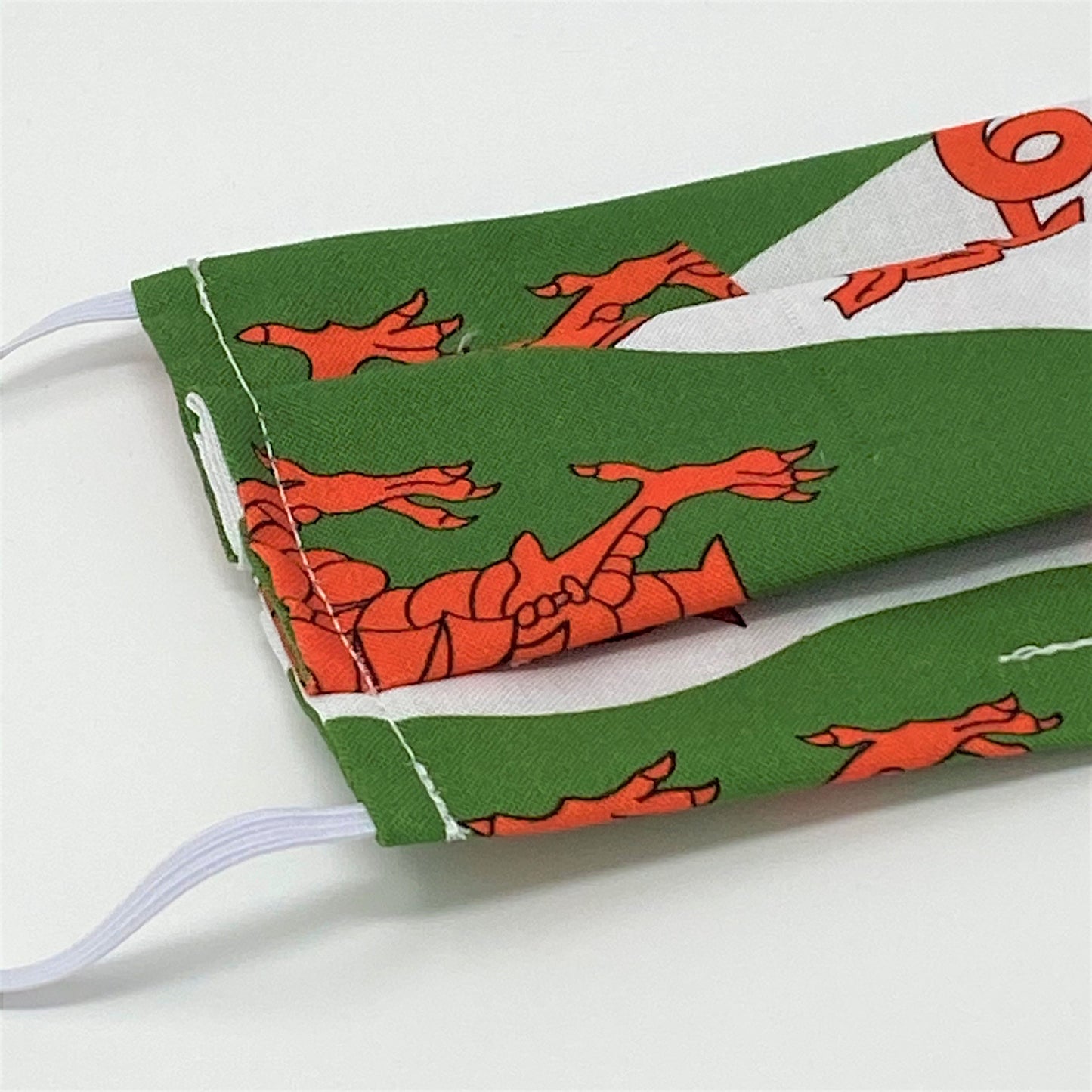 Welsh Dragon Pleated Face Mask