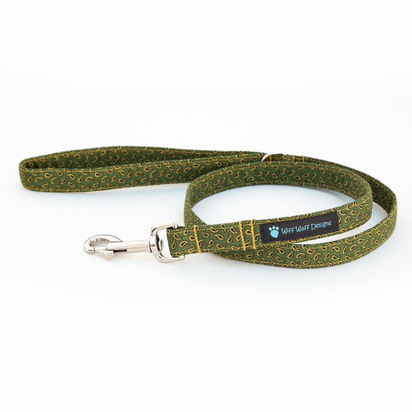 Green Paisley Dog Lead