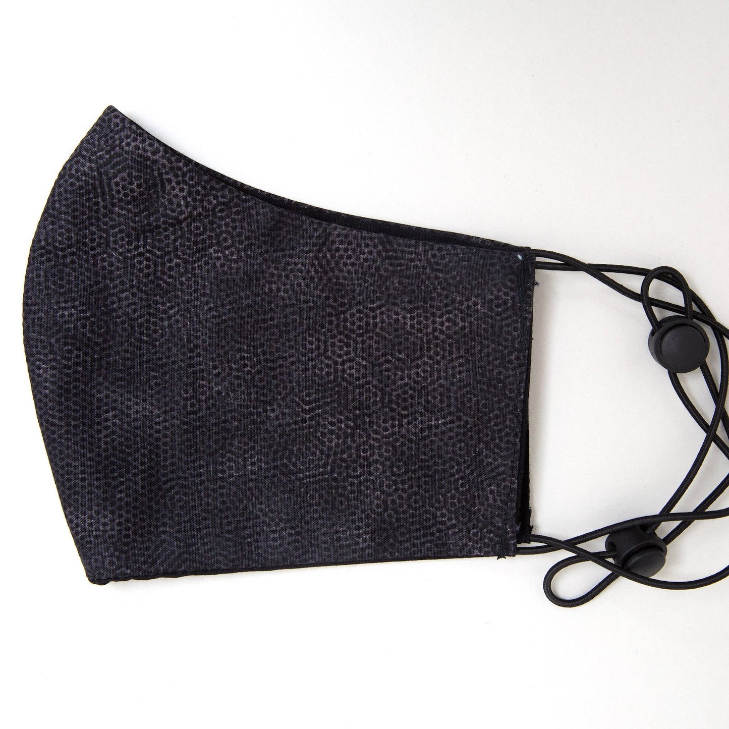 Hex Black Fitted Face Mask