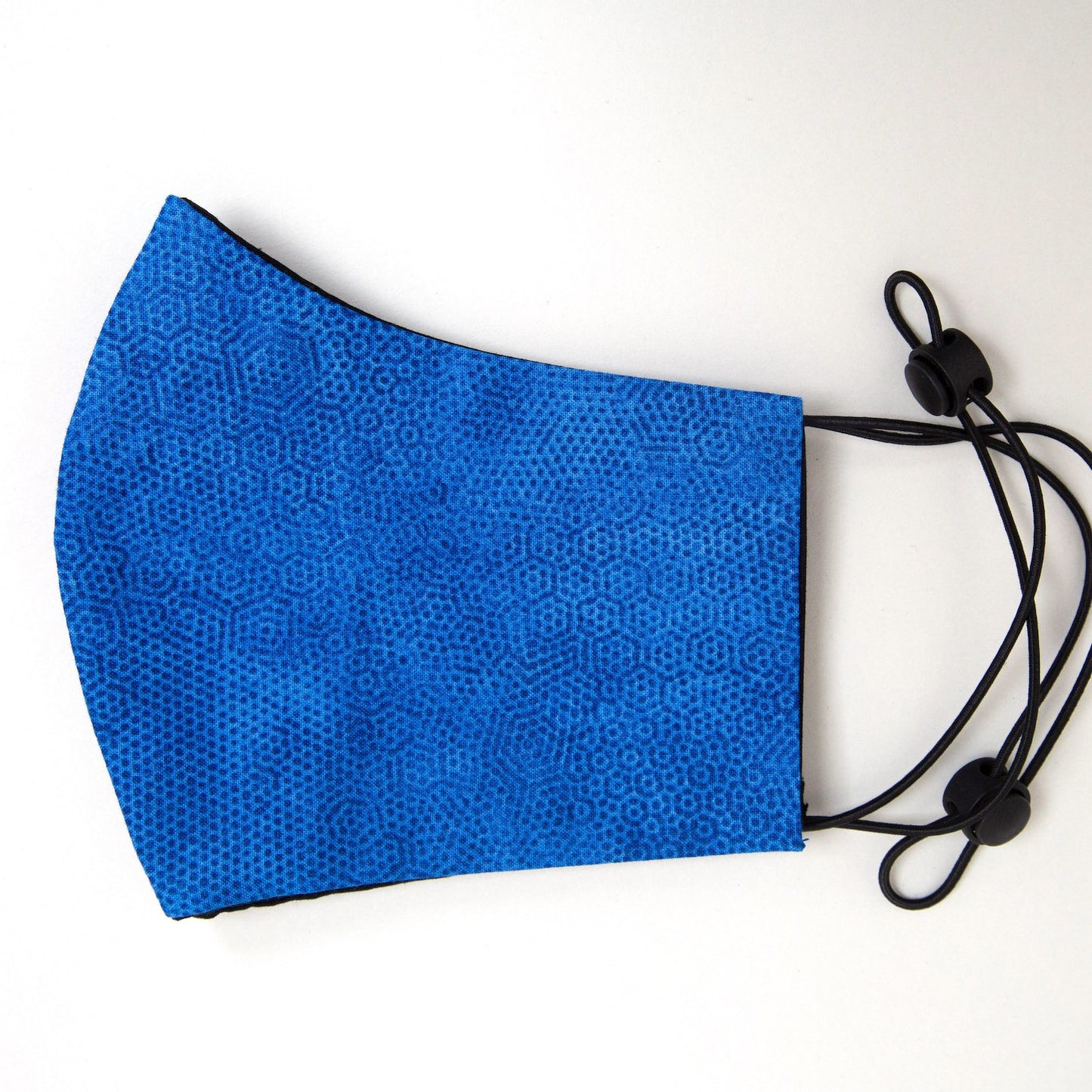 Hex Blue Fitted Face Mask