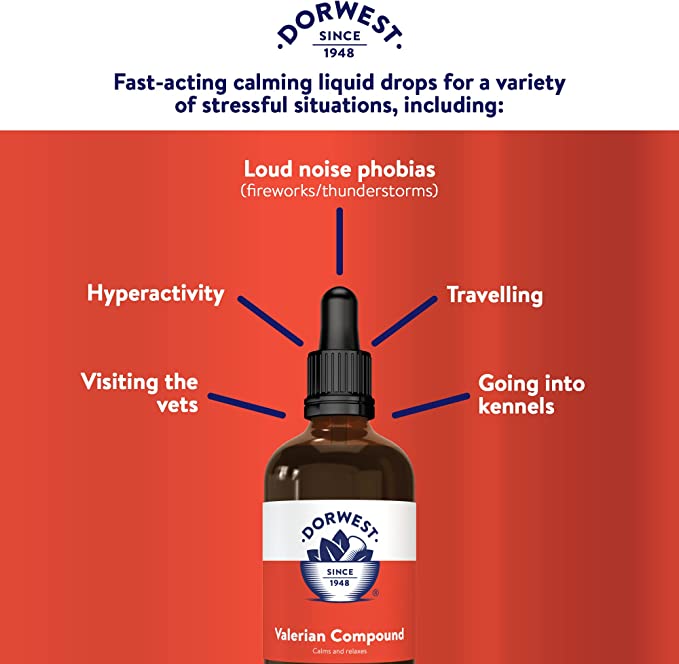 Dorwest Valerian Compound for Dogs & Cats 30ml