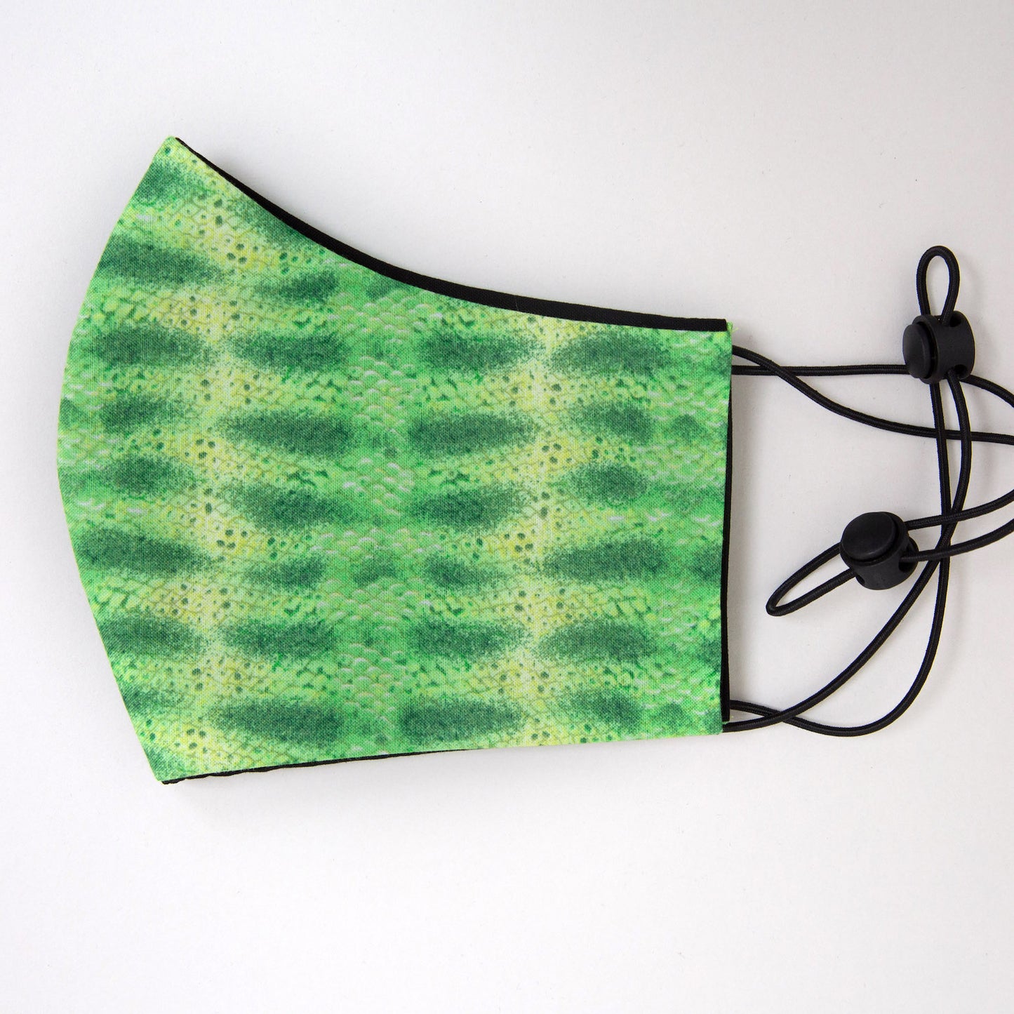 Scales Green Fitted Face Mask