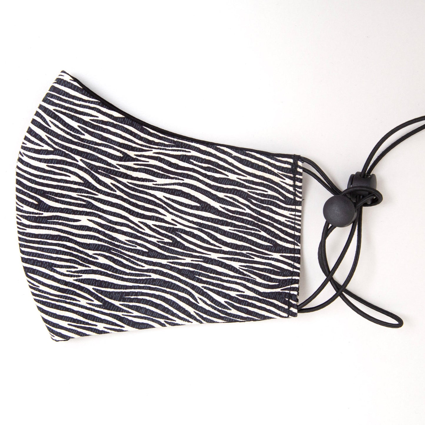 Zebra Fitted Face Mask