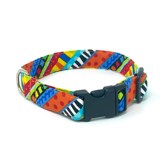 Bright Stripes Dog Collar