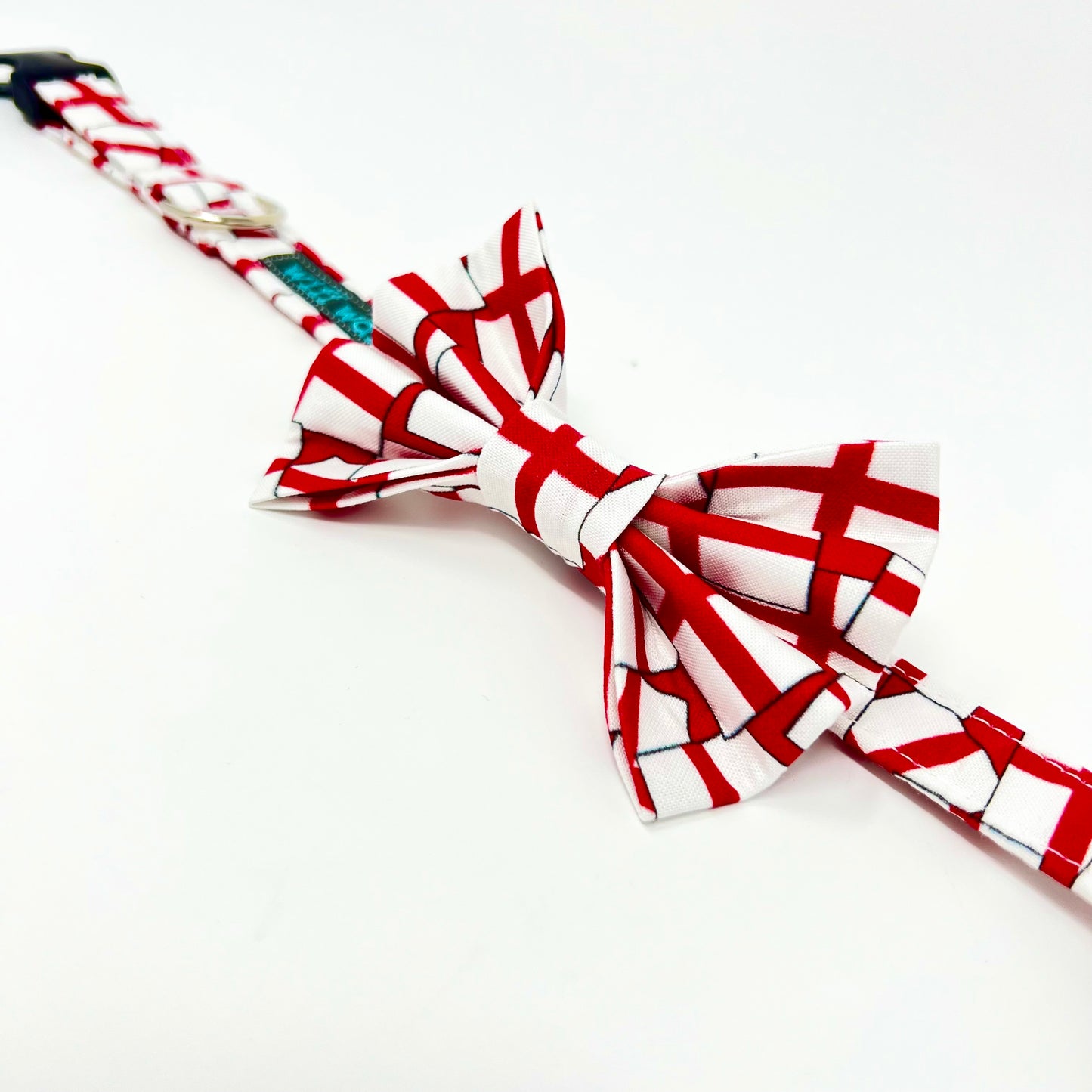 St Georges Flag Dog Bow
