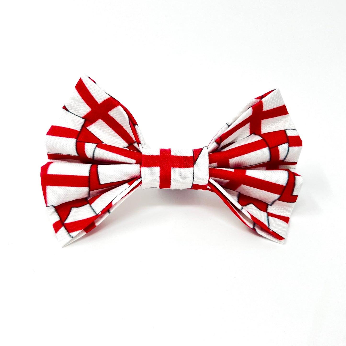St Georges Flag Dog Bow