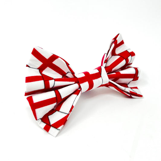 St Georges Flag Dog Bow