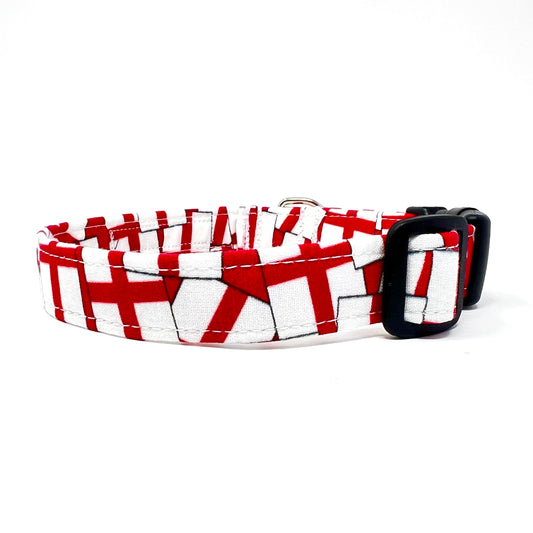 St Georges Flag Dog Collar