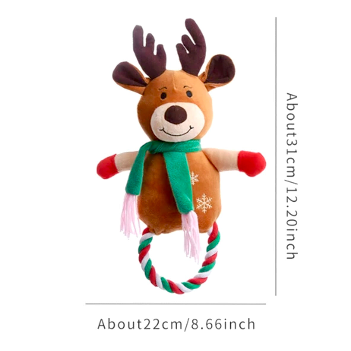 Rudolf Rope Dog Toy
