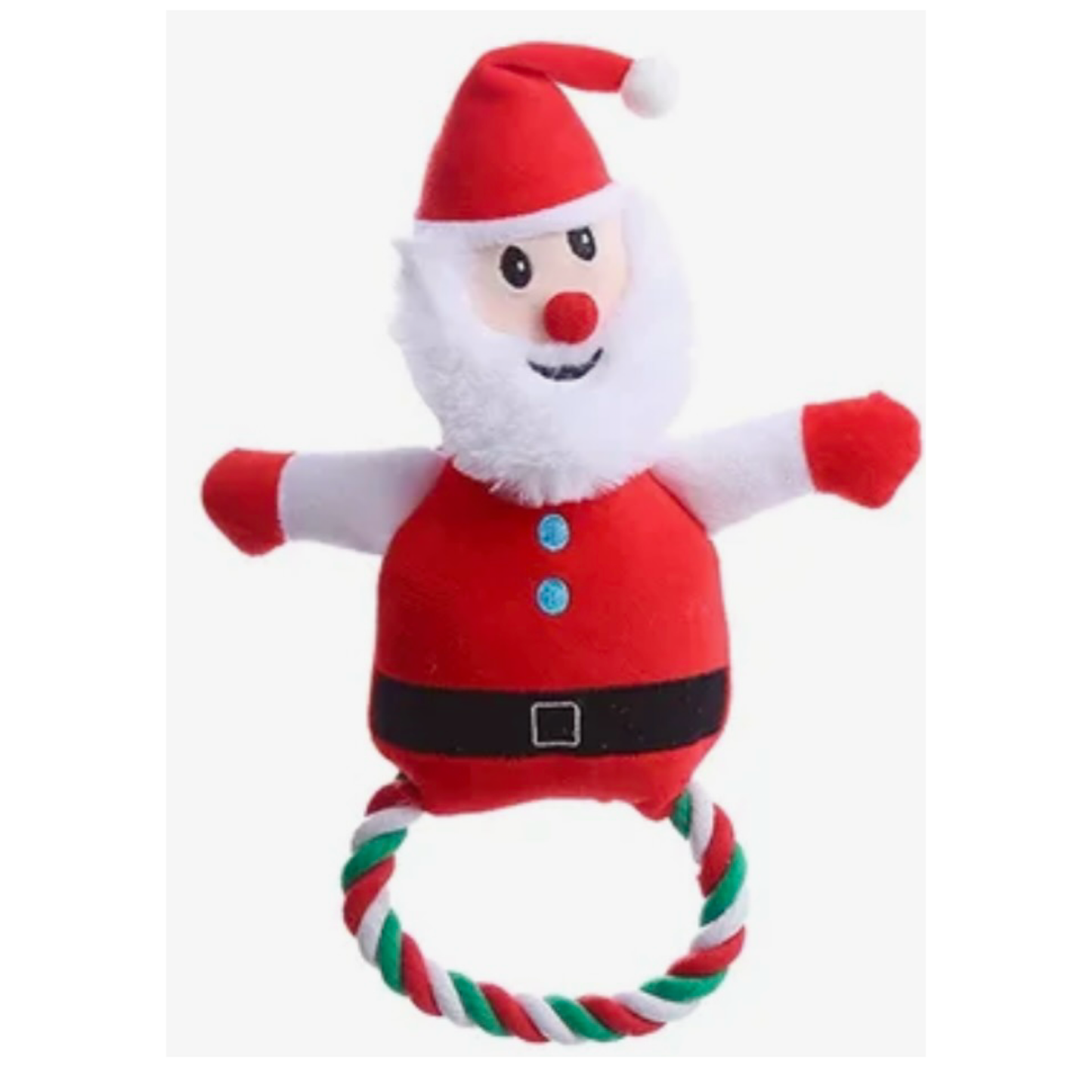 Santa Rope Dog Toy