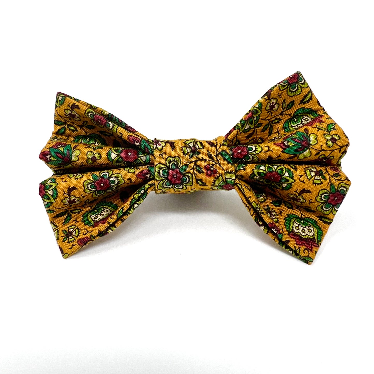 Mustard Thistle Dog Bow Tie