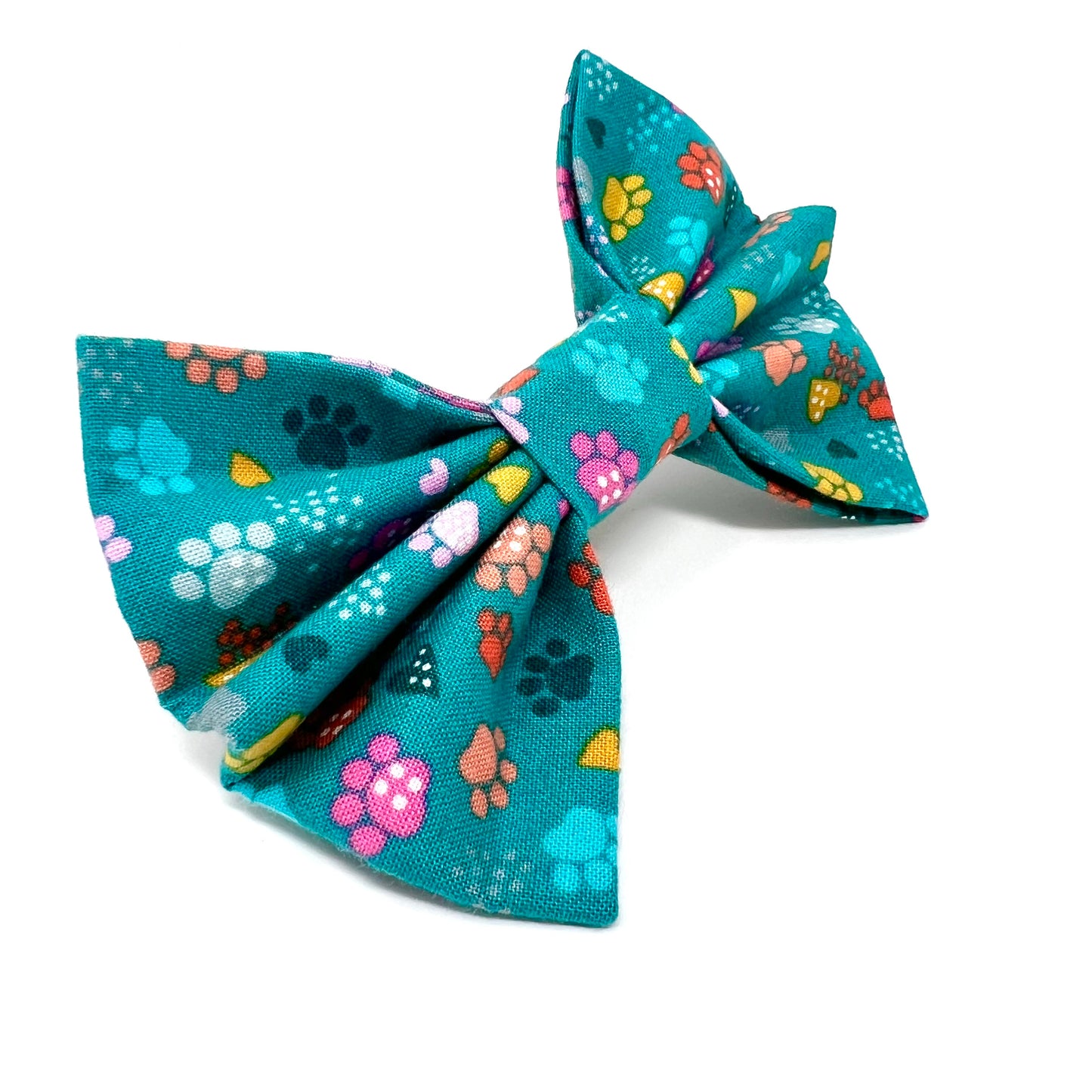 Pawsitively Turquoise Dog Bow