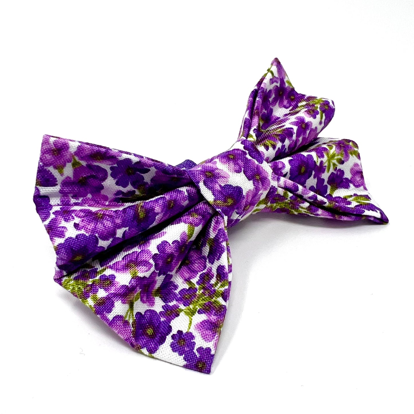 Fleur Purple Dog Bow
