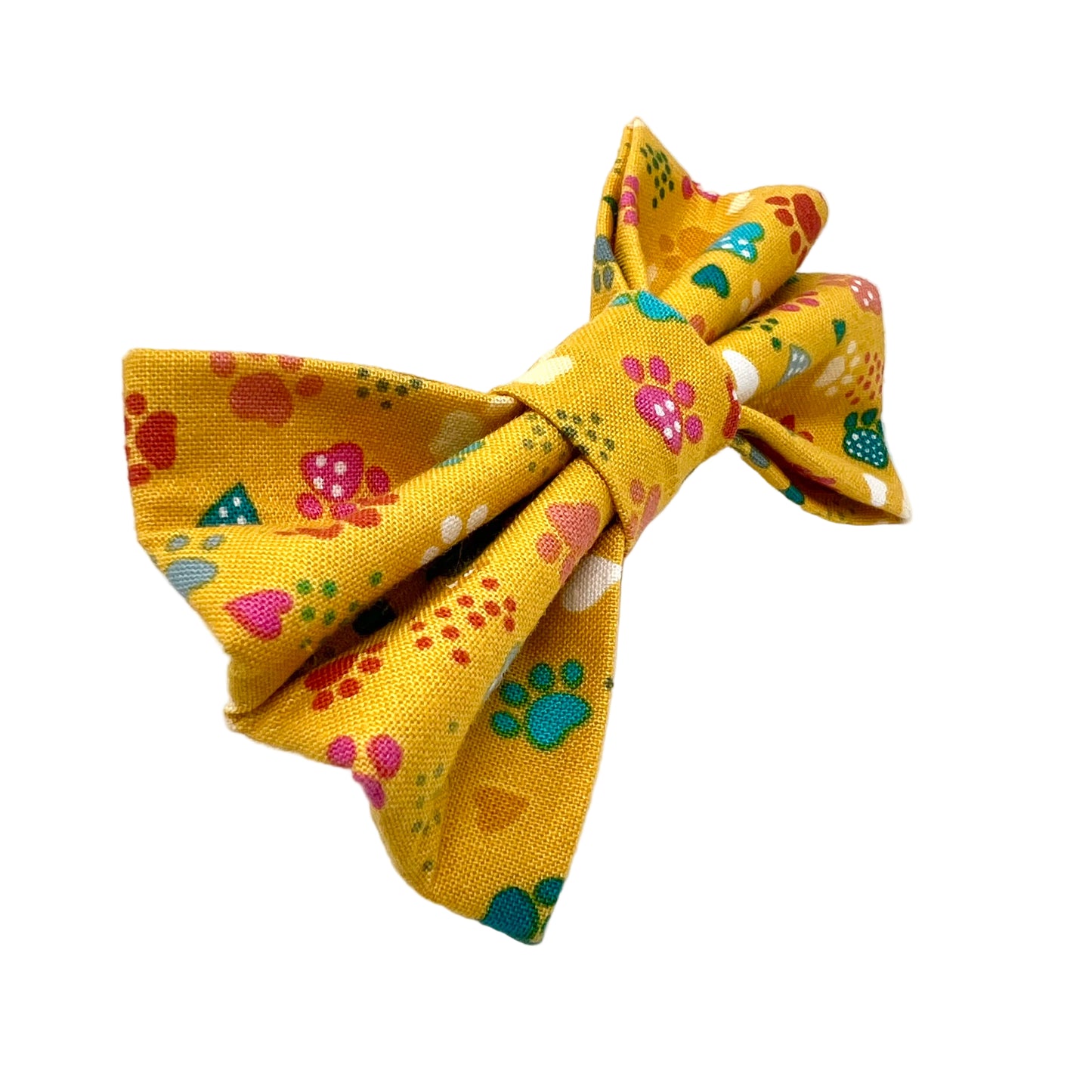 Pawsitively Yellow Dog Bow