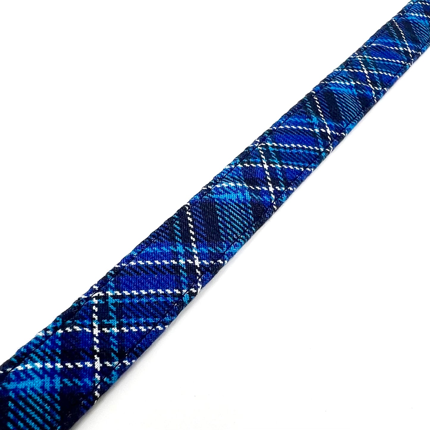 Blue Tartan Dog Lead