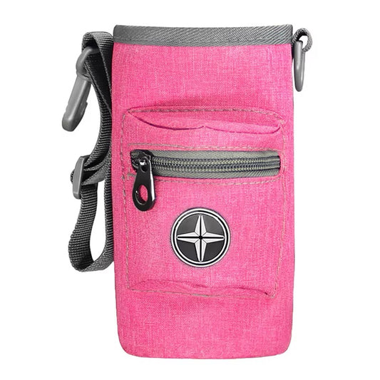 Dog Treat and Poo Roll Dispenser Bag - Pink