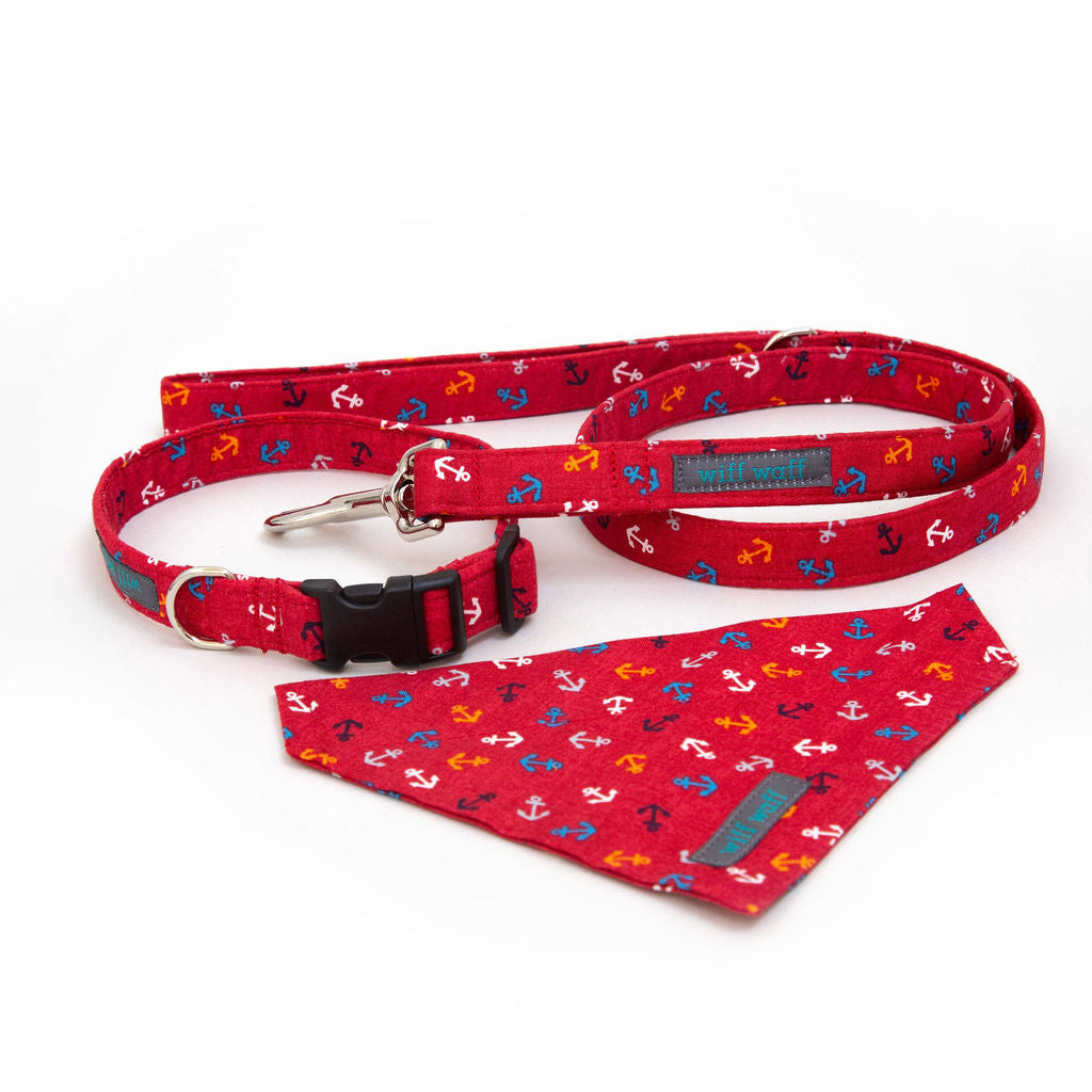 Sail Away Red Dog Bandana